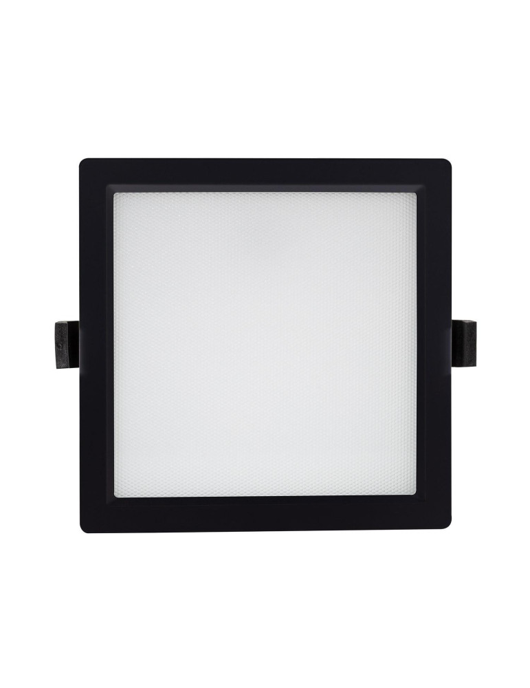 Downlight LED 25W Carré SAMSUNG Aero 130 lm/W Microprismatique LIFUD Coupe 165x165 mm Noir