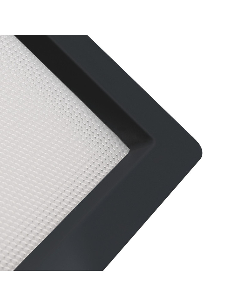 Downlight LED 25W Carré SAMSUNG Aero 130 lm/W Microprismatique LIFUD Coupe 165x165 mm Noir