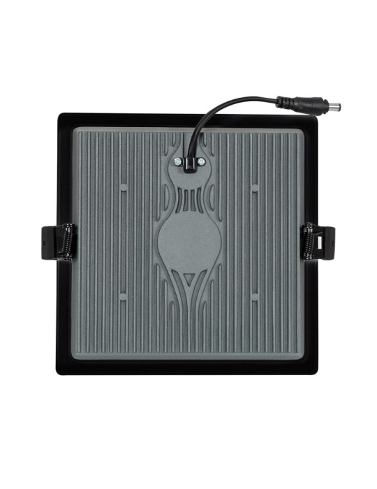 Downlight LED 25W Carré SAMSUNG Aero 130 lm/W Microprismatique LIFUD Coupe 165x165 mm Noir