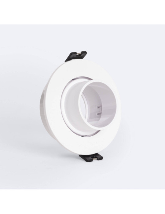 Collerette Downlight Conique Orientable Faible UGR pour Ampoule LED GU10 / GU5.3 Coupe Ø75 mm Suefix