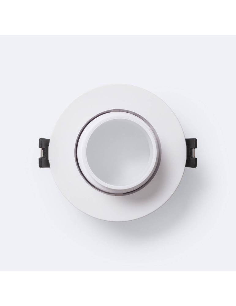 Collerette Downlight Conique Orientable Faible UGR pour Ampoule LED GU10 / GU5.3 Coupe Ø75 mm Suefix