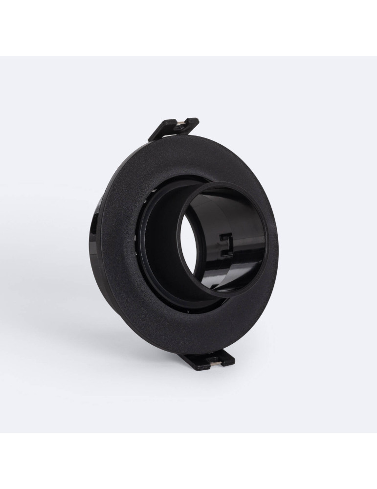 Collerette Downlight Conique Orientable Faible UGR pour Ampoule LED GU10 / GU5.3 Coupe Ø75 mm Suefix