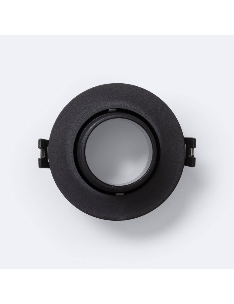 Collerette Downlight Conique Orientable Faible UGR pour Ampoule LED GU10 / GU5.3 Coupe Ø75 mm Suefix