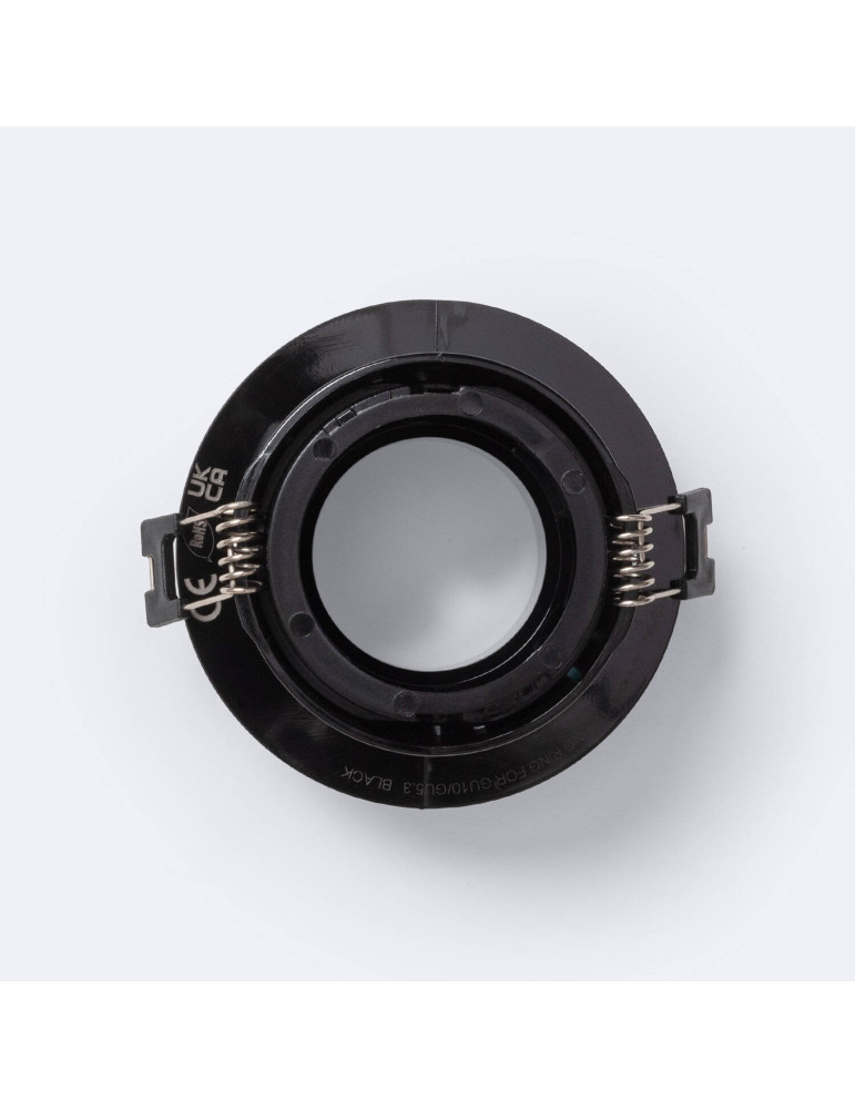 Collerette Downlight Conique Orientable Faible UGR pour Ampoule LED GU10 / GU5.3 Coupe Ø75 mm Suefix