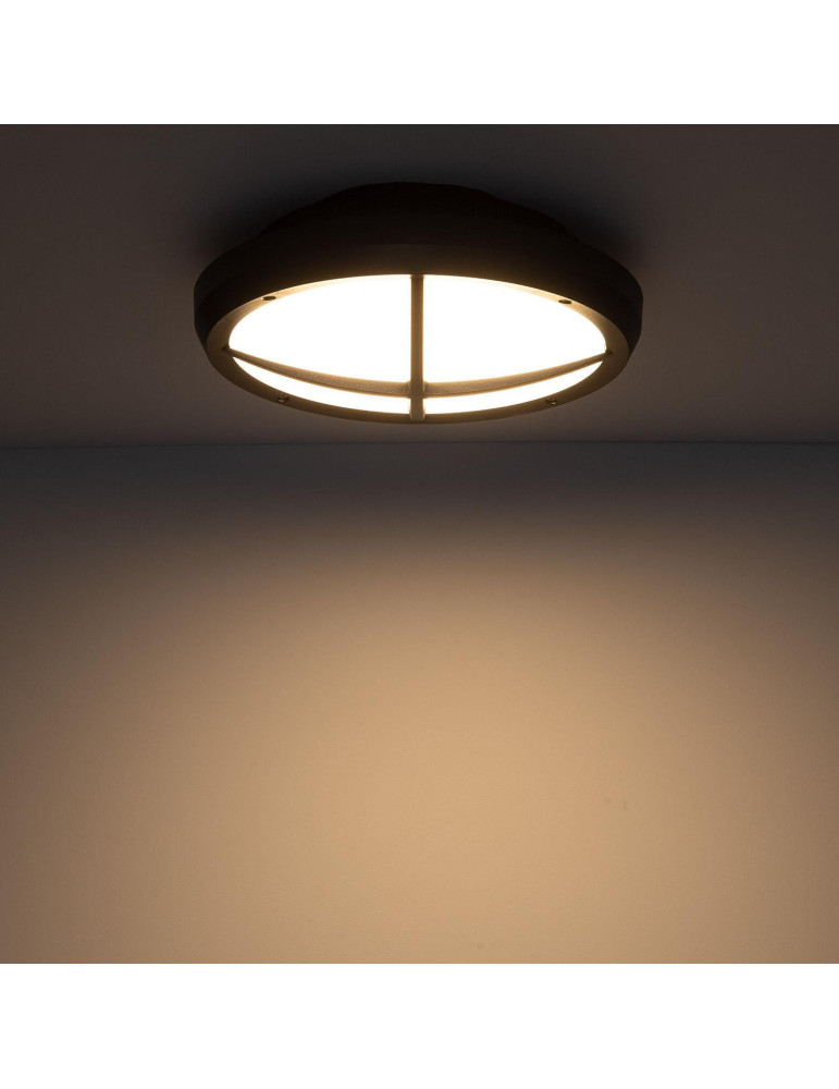 Plafonnier LED Extérieur Rond Linus IP65 13.5W Ø300 mm