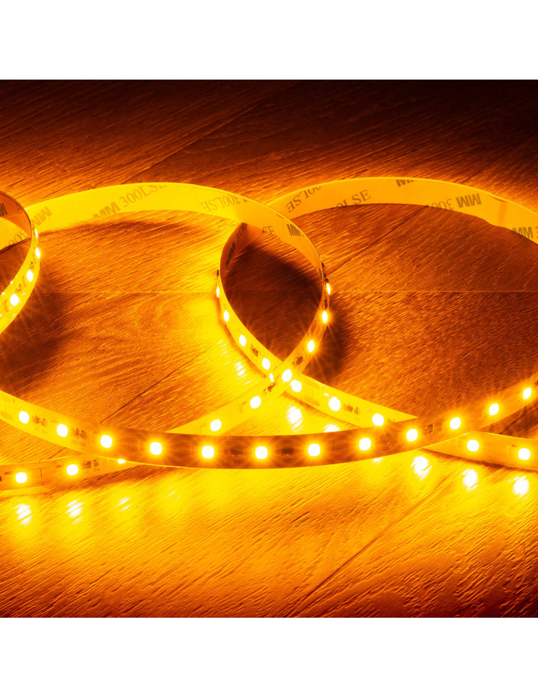 Ruban LED 24V DC Dimmable SMD2835 140LED/m 5m IP20 Largeur 10mm Coupe tous les 100cm Dim to Warm