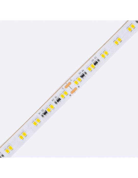 Ruban LED 24V DC Dimmable SMD2835 140LED/m 5m IP20 Largeur 10mm Coupe tous les 100cm Dim to Warm