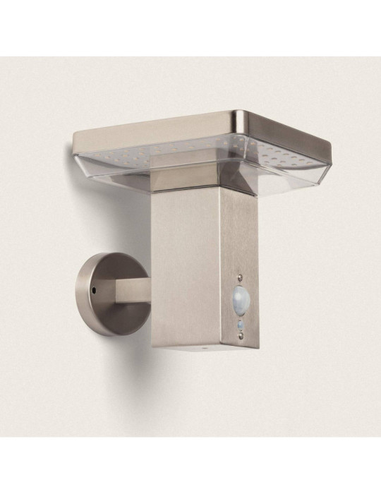 Applique Murale Extérieure Solaire LED 5W Aluminium avec Détecteur de Mouvement Barton Square