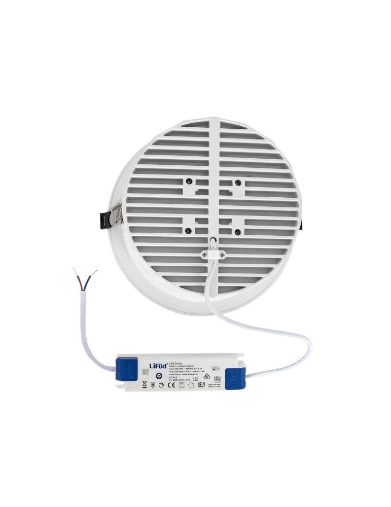Downlight LED 36W Rond Premium CRI90 LIFUD Coupe Ø 170 mm