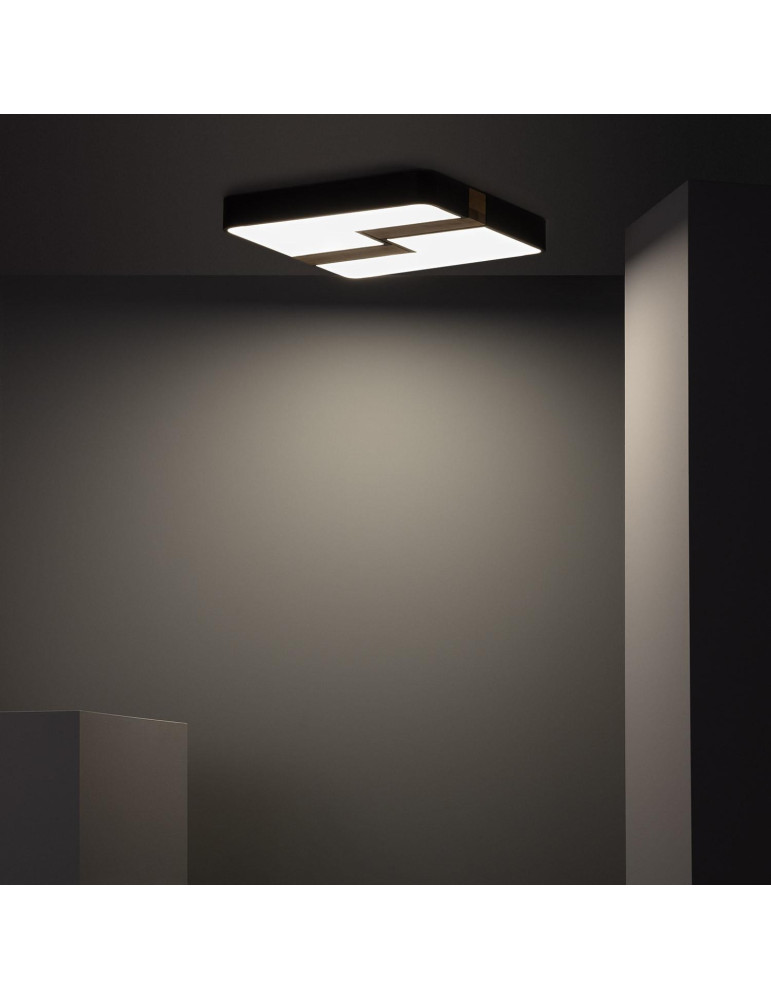 Plafonnier LED Carré Métal 35W CCT Sélectionnable Brusk 480x480 mm