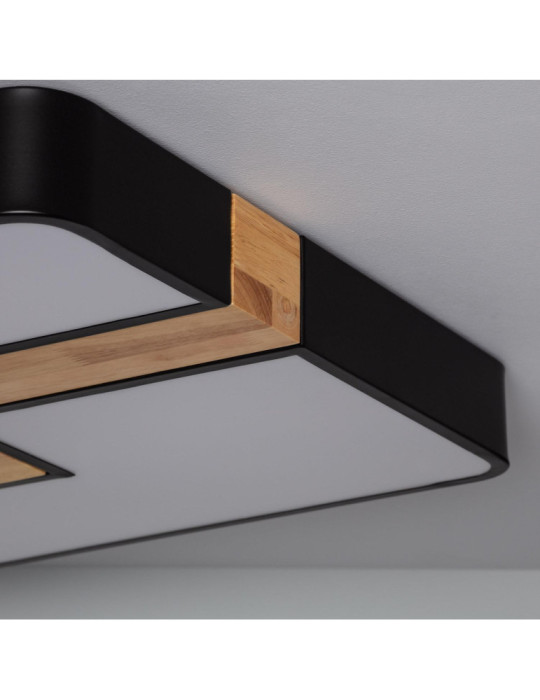 Plafonnier LED Carré Métal 35W CCT Sélectionnable Brusk 480x480 mm