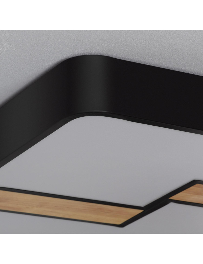 Plafonnier LED Carré Métal 35W CCT Sélectionnable Brusk 480x480 mm