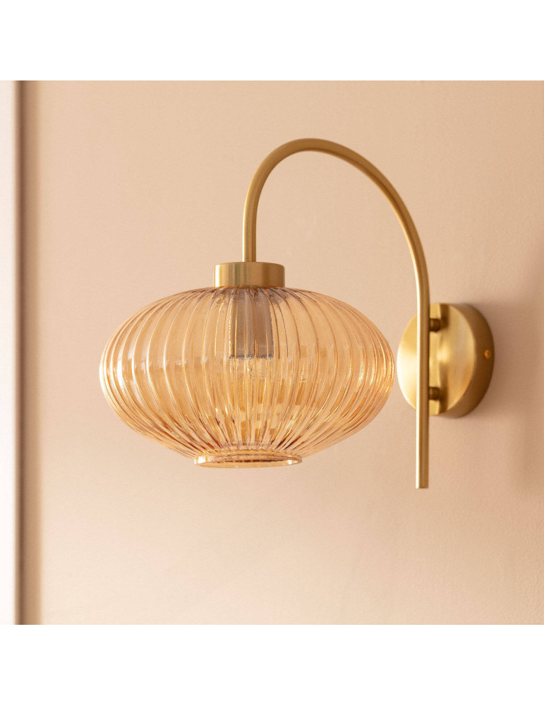 Lampe Murale Métal et Verre Basile