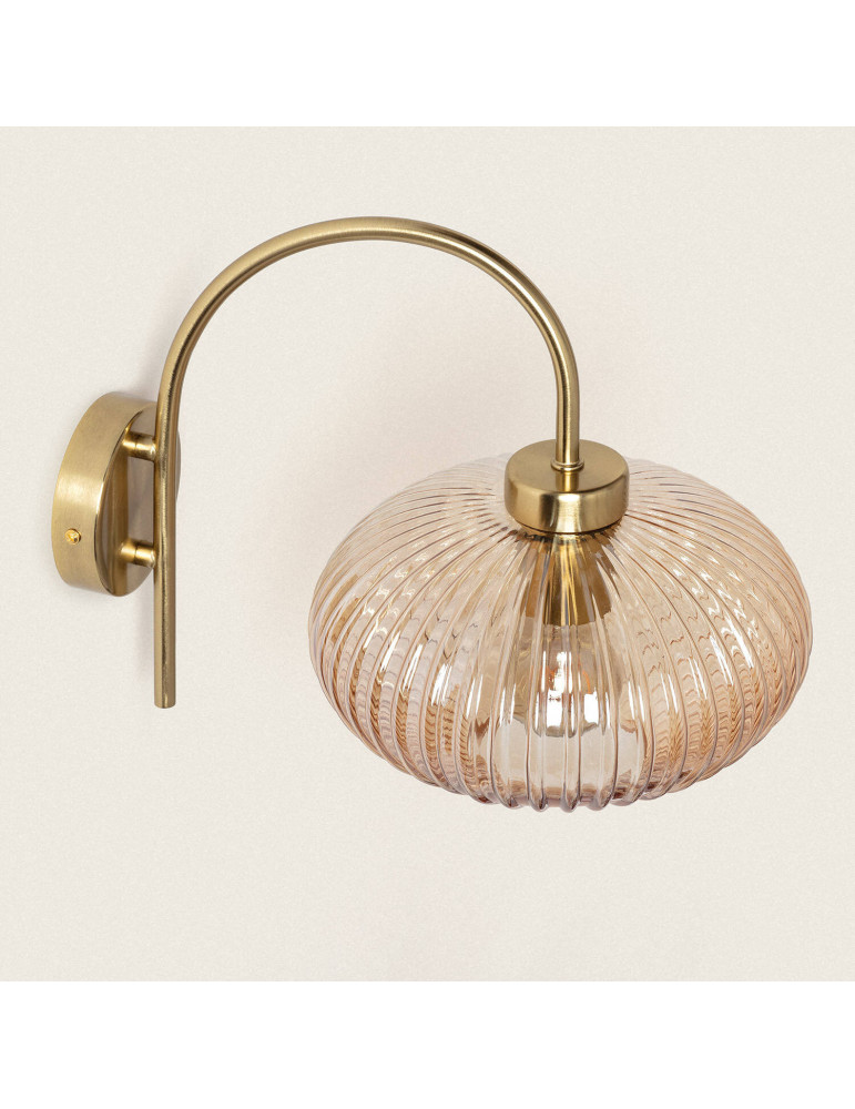 Lampe Murale Métal et Verre Basile