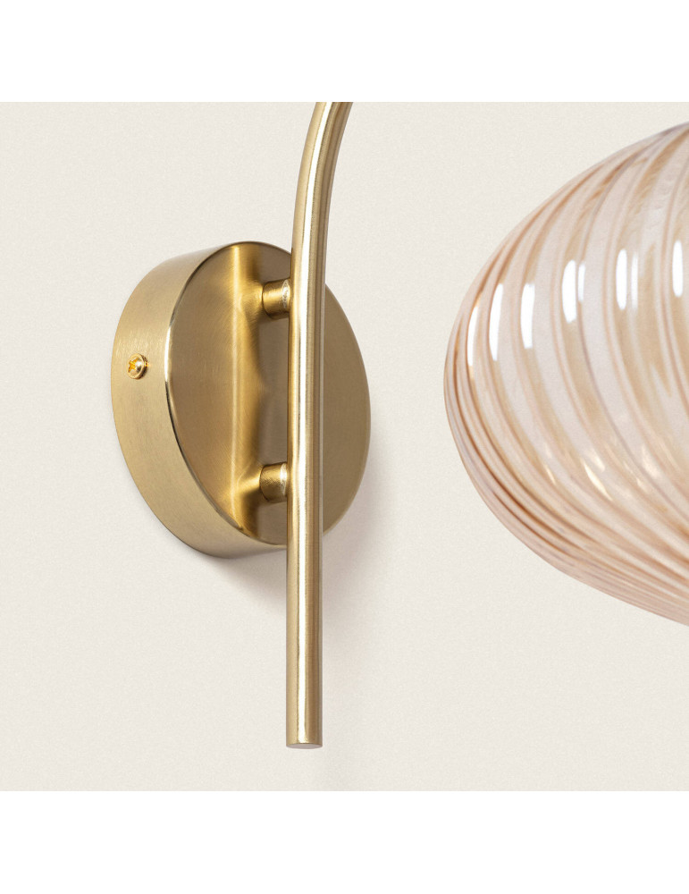 Lampe Murale Métal et Verre Basile