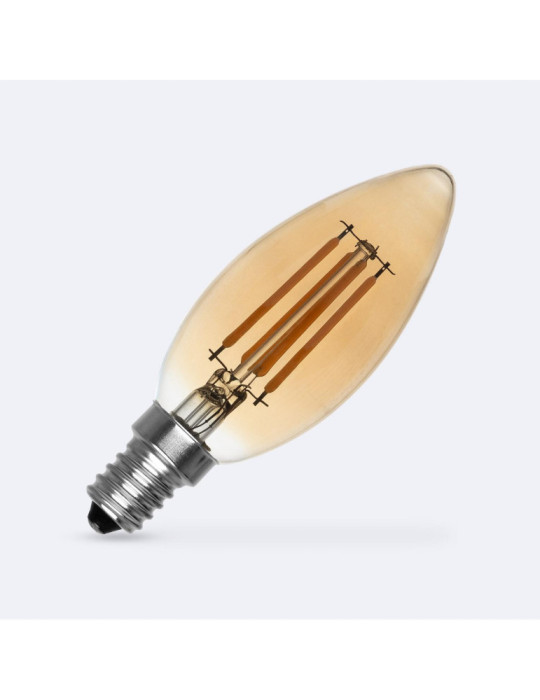 Ampoule LED Filament E14 6W 600 lm C35 Bougie Gold
