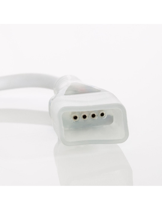 Câble Connecteur Gaine Néon LED Flexible Dimmable 11W/m 220V AC 60 LED/m Semi-circulaire 180° RGB IP67 sur Mesure Coupe Tous les