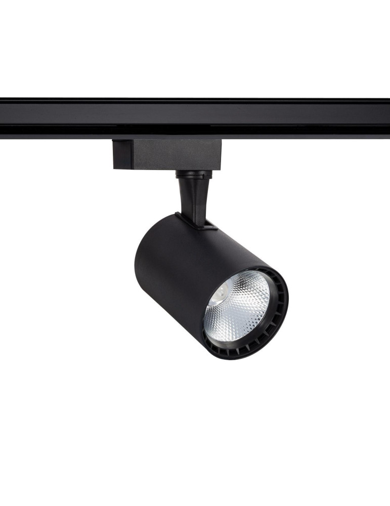 Spot LED sur Rail Monophasé 20W Bron Noir