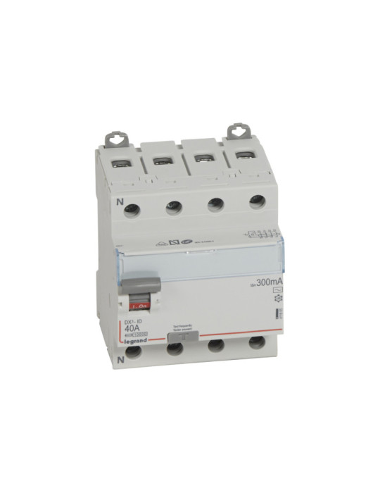 Interruptor Diferencial DX3 Terciario Tipo AC 4P 300mA 25-63 A LEGRAND 411664
