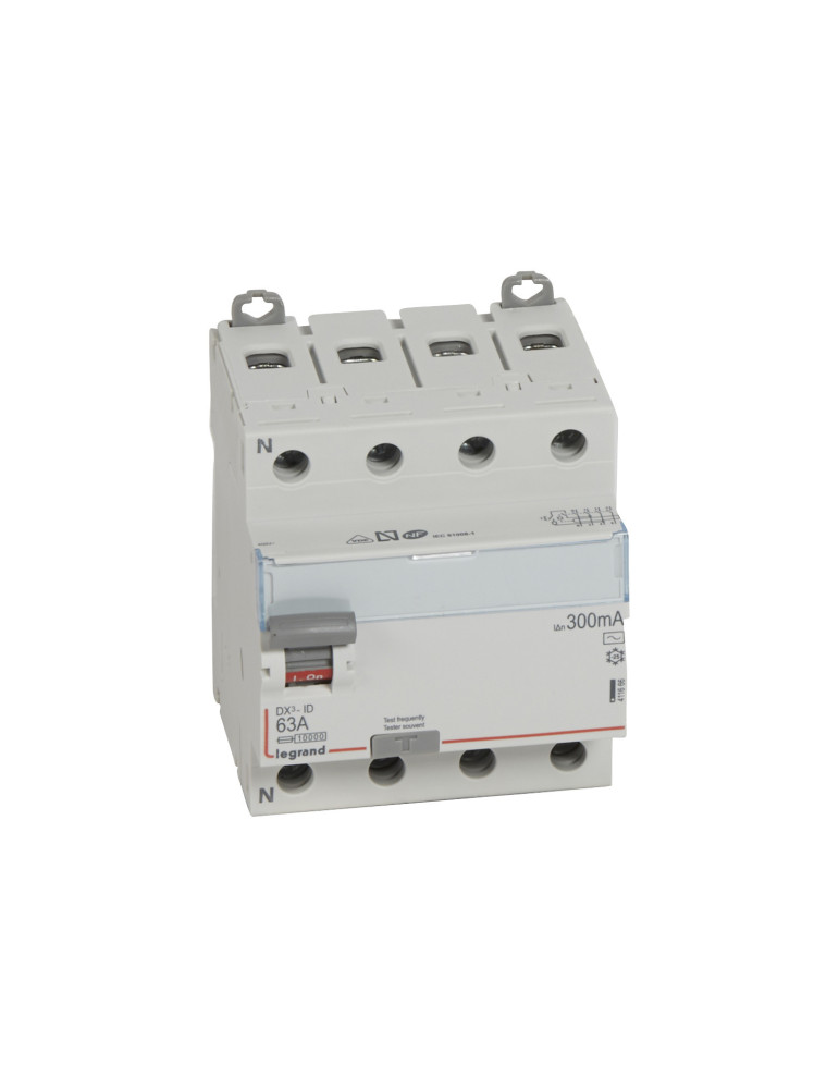 Interruptor Diferencial DX3 Terciario Tipo AC 4P 300mA 25-63 A LEGRAND 411664