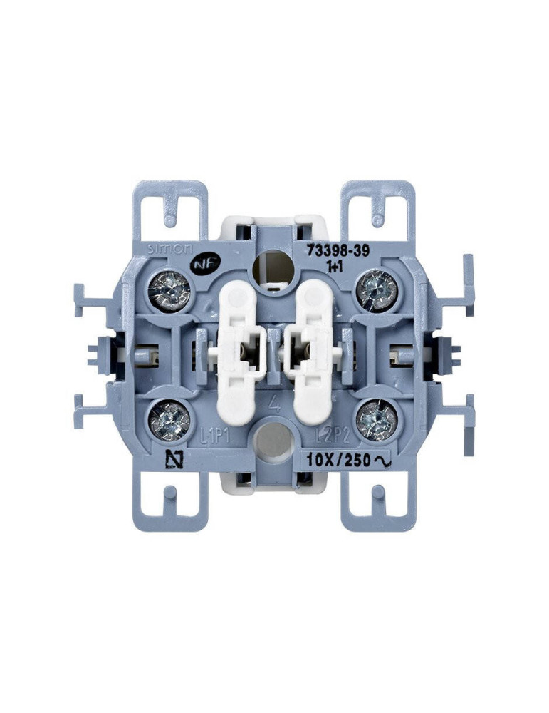 Interrupteur Double SIMON 73 Loft 73398-39