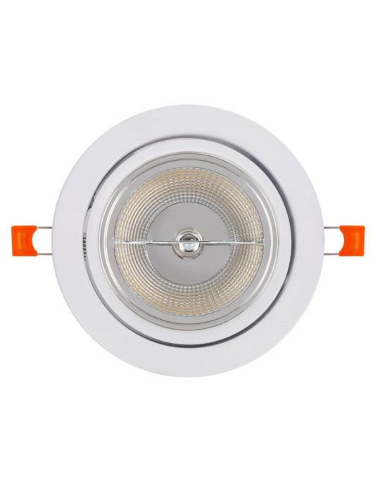 Spot Downlight LED 12 W Orientable Rond AR111 Coupe Ø120 mm