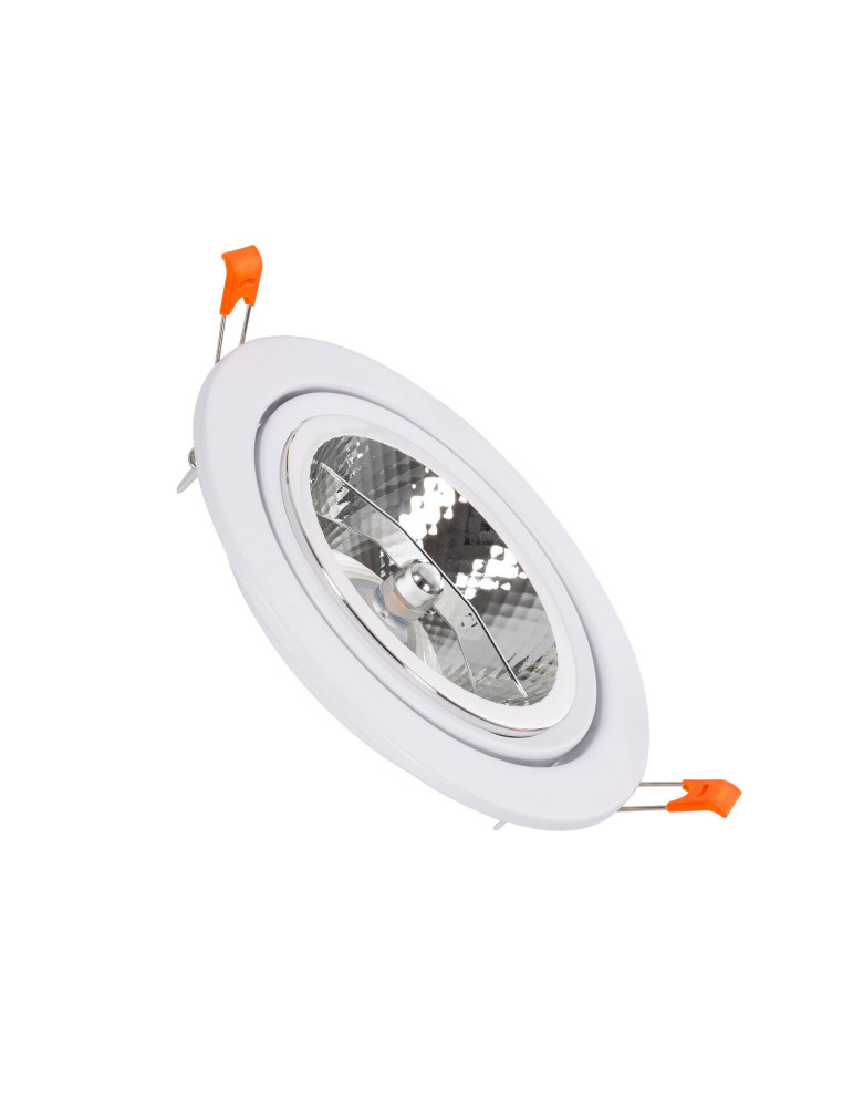 Spot Downlight LED 12 W Orientable Rond AR111 Coupe Ø120 mm Spot Downlight LED 12 W Orientable Rond AR111 Coupe Ø120 mm
