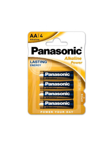 Blister 4 Piles Alcalines 1.5V AA LR06 PANASONIC