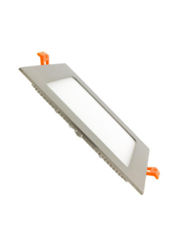Dalle LED Carrée Extra-Plate 12W LIFUD Coupe 152x152mm Argentée