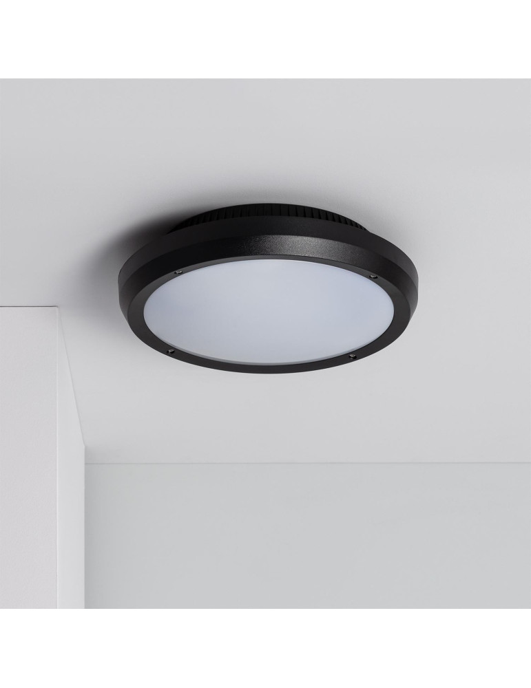 Plafonnier Extérieur Rond Curio IP65 Noir