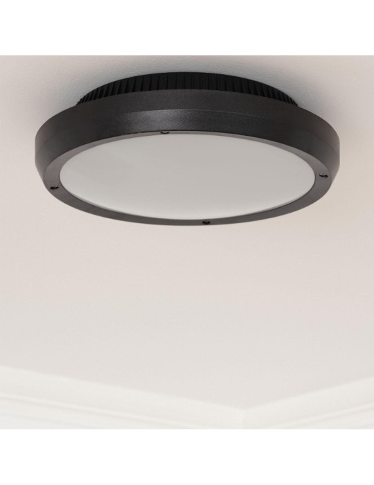 Plafonnier Extérieur Rond Curio IP65 Noir