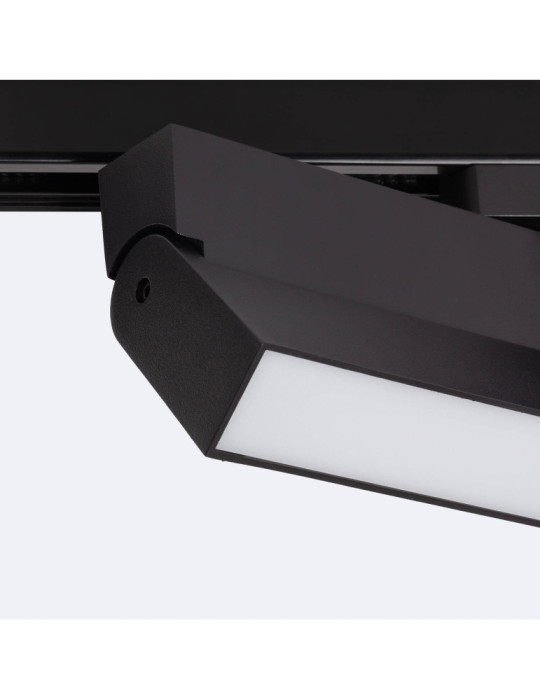 Spot Linéaire LED sur Rail Monophasé 24W CCT Dimmable Elegant Noir