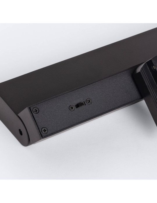 Spot Linéaire LED sur Rail Monophasé 24W CCT Dimmable Elegant Noir