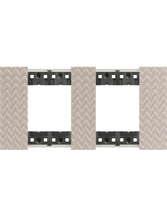 Platine de Finition 2 x 2 Modules IMD BTicino Living Now KA4802M2M_