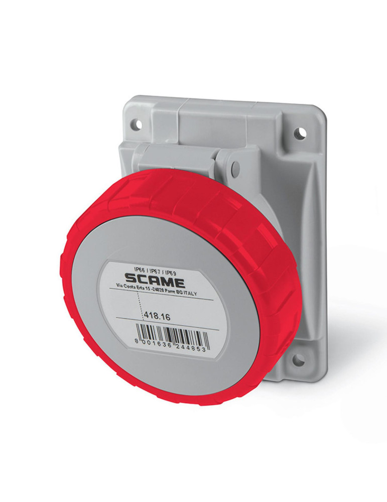 Prise Industrielle sur Tableau Étanche 16A IP67 Optima SCAME
