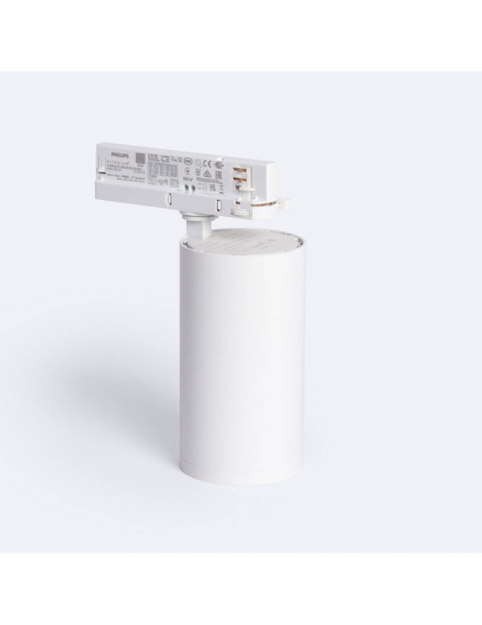 Spot LED sur Rail Triphasé 40W d'Angelo Blanc PHILIPS Xitanium 5000K 50º