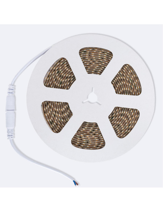 Ruban LED 12V DC SMD2835 120LED/m 5m IP65 Largeur 8mm Coupe 2.5cm