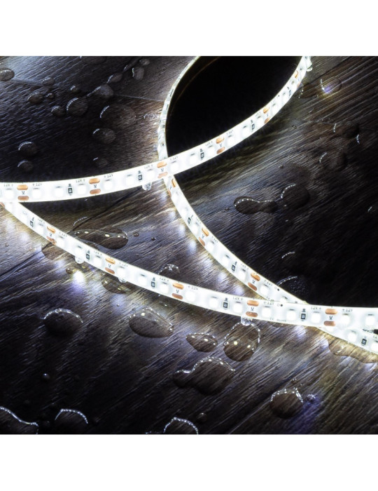 Ruban LED 12V DC SMD2835 120LED/m 5m IP65 Largeur 8mm Coupe 2.5cm