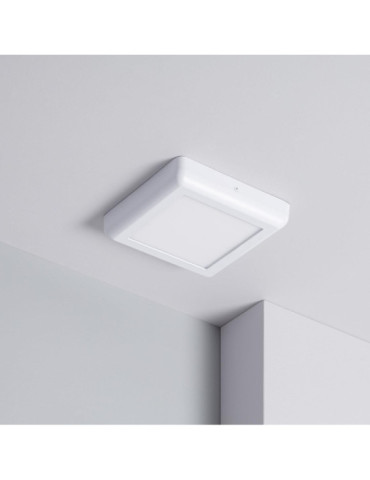 Plafonnier LED Carré Métal Design White 12W 178x178mm
