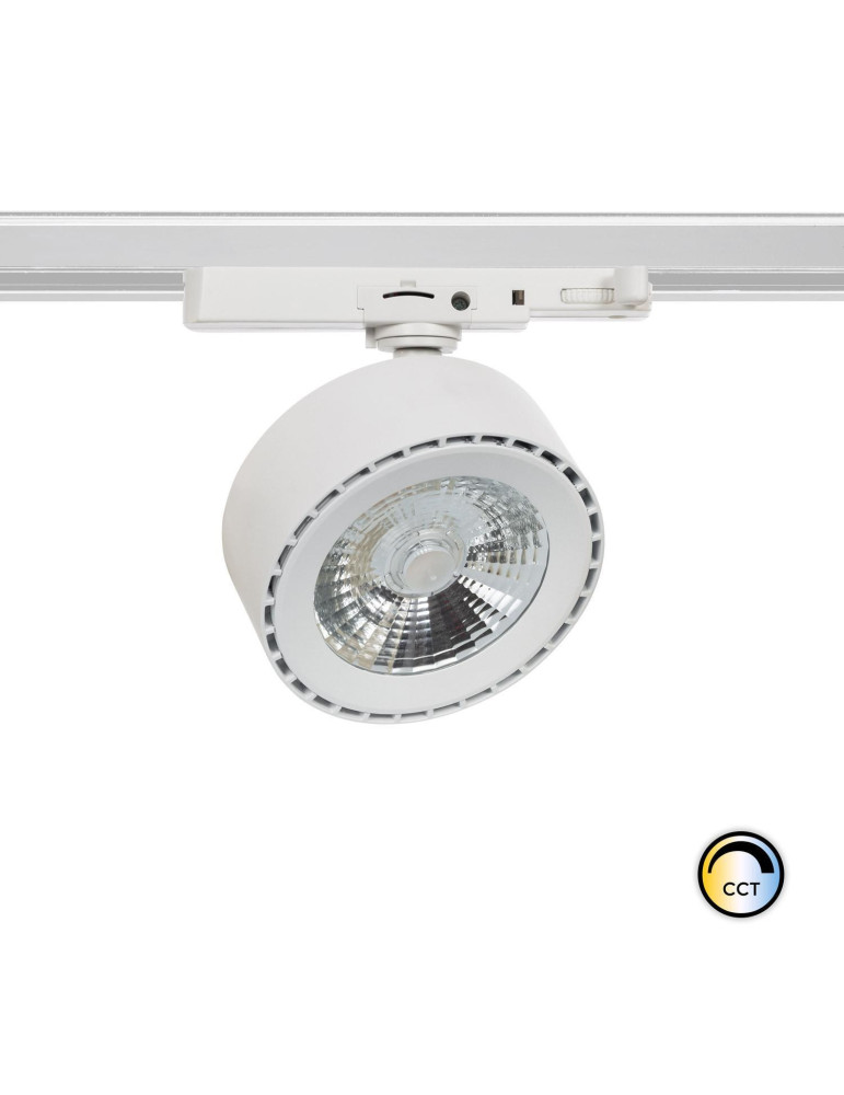Spot LED sur Rail Triphasé 30W Onuba CCT Blanc Spot LED sur Rail Triphasé 30W Onuba CCT Blanc