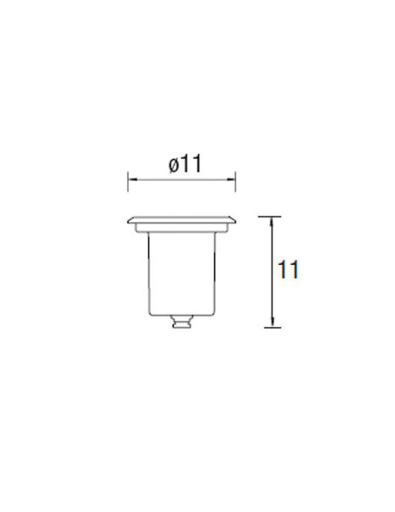 Spot LED Rond Encastrable au Sol Submersible Aqua GU5.3 IP68 LEDS-C4 55-9245-CA-37