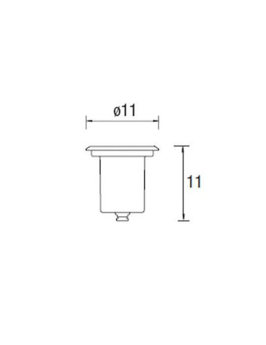 Spot LED Rond Encastrable au Sol Submersible Aqua GU5.3 IP68 LEDS-C4 55-9245-CA-37
