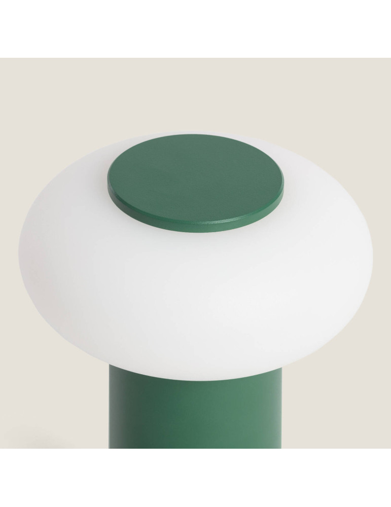 Lampe à poser LED portable extérieur métal avec batterie rechargeable Katse