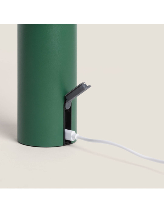 Lampe à poser LED portable extérieur métal avec batterie rechargeable Katse