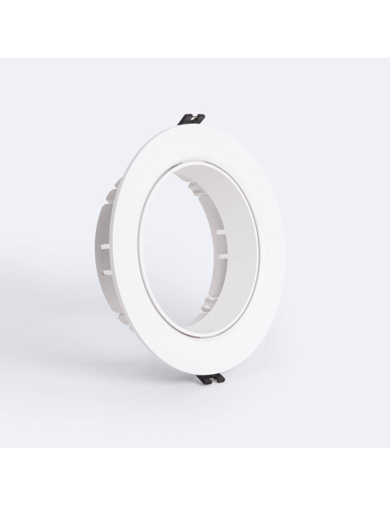 Collerette Downlight Conique Encastrable Orientable pour Ampoule LED GU10 AR111 Coupe Ø135 mm