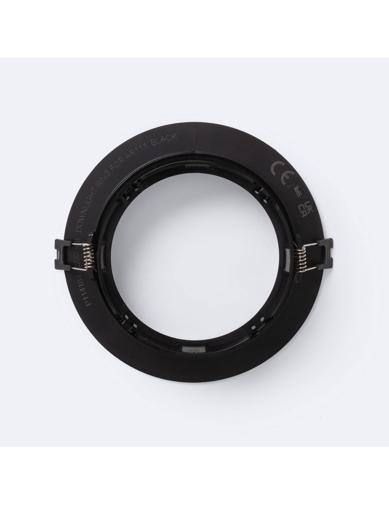 Collerette Downlight Conique Encastrable Orientable pour Ampoule LED GU10 AR111 Coupe Ø135 mm