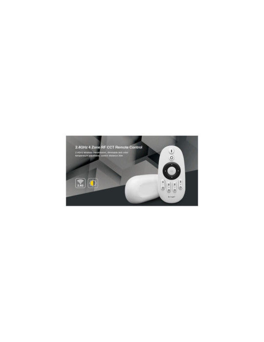 Télécommande Murale RF pour Variateur LED Monochrome / CCT 4 Zones MiBoxer FUT007