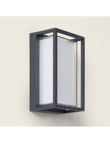 Applique murale extérieur LED à double diffuseur sélectionnable Calysta 12 W en aluminium CCT