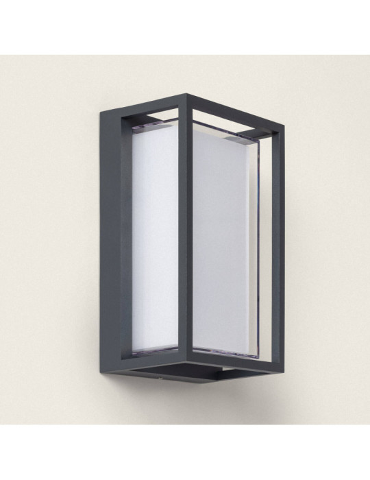 Applique murale extérieur LED à double diffuseur sélectionnable Calysta 12 W en aluminium CCT Applique murale extérieur LED à double diffuseur sélectionnable Calysta 12 W en aluminium CCT