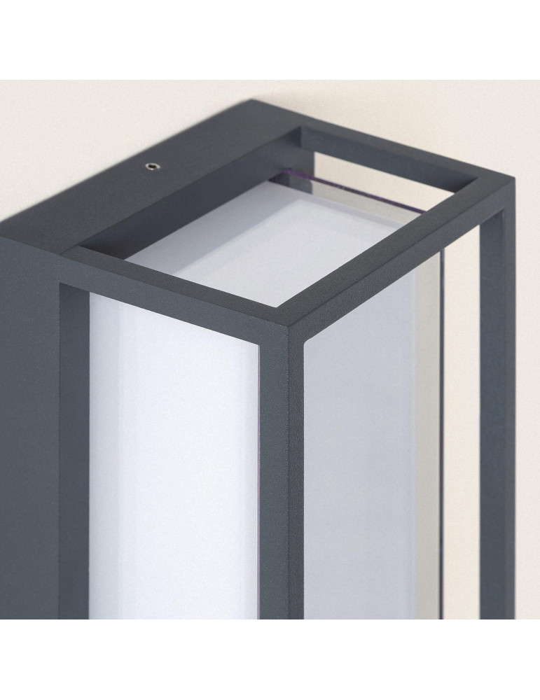 Applique murale extérieur LED à double diffuseur sélectionnable Calysta 12 W en aluminium CCT